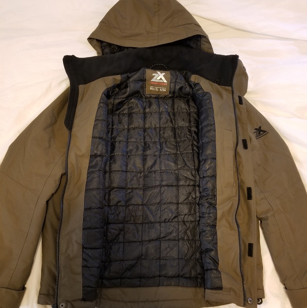 Zeroxposur Dozer Solid Midweight Olive Ski Jacket - image 5